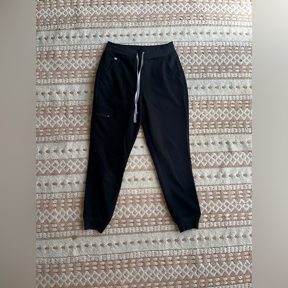 FIGS High Waisted Zamora Joggers - Black S/P